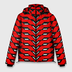 Куртка зимняя мужская Красная броня с белыми прорезями, цвет: 3D-светло-серый