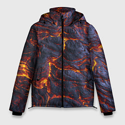 Куртка зимняя мужская Вулканическая лава, цвет: 3D-красный