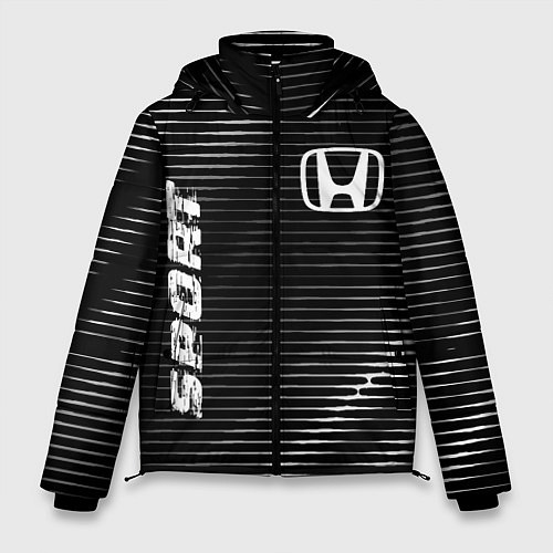 Мужская зимняя куртка Honda sport metal / 3D-Черный – фото 1