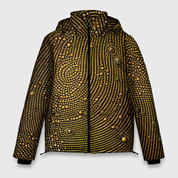Куртка зимняя мужская Золотые камушки, цвет: 3D-черный