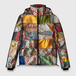 Куртка зимняя мужская Patchwork - ai art, цвет: 3D-черный