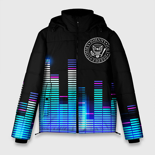 Мужская зимняя куртка Ramones эквалайзер / 3D-Черный – фото 1
