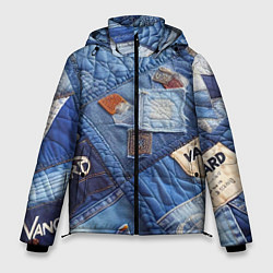 Куртка зимняя мужская Vanguard jeans patchwork - ai art, цвет: 3D-светло-серый