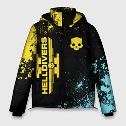 Куртка зимняя мужская Logo skull Helldivers 2, цвет: 3D-черный