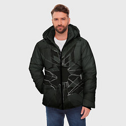 Куртка зимняя мужская Черное разбитое стекло, цвет: 3D-черный — фото 2