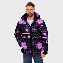 Куртка зимняя мужская Underground pattern color, цвет: 3D-светло-серый — фото 2
