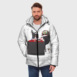 Куртка зимняя мужская МАМЕН ХАЦКЕР, цвет: 3D-светло-серый — фото 2