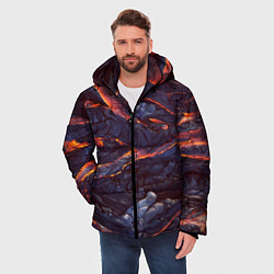 Куртка зимняя мужская Лавовые реки, цвет: 3D-светло-серый — фото 2