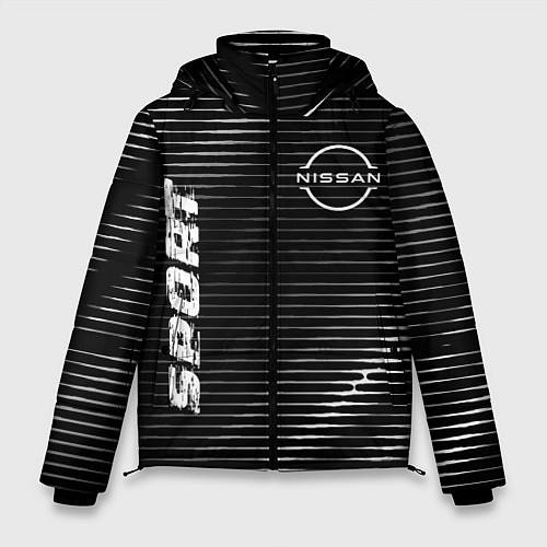 Мужская зимняя куртка Nissan sport metal / 3D-Черный – фото 1