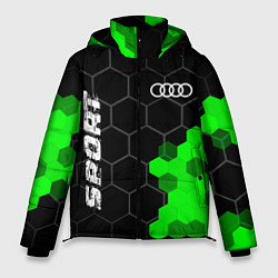 Мужская зимняя куртка Audi green sport hexagon