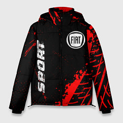 Куртка зимняя мужская Fiat red sport tires, цвет: 3D-черный