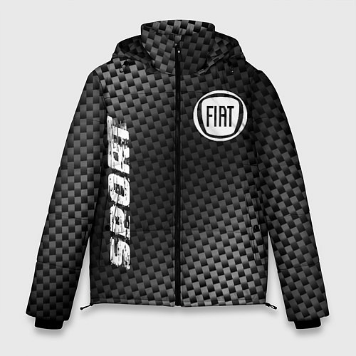 Мужская зимняя куртка Fiat sport carbon / 3D-Черный – фото 1