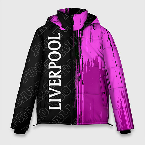 Мужская зимняя куртка Liverpool pro football по-вертикали / 3D-Черный – фото 1