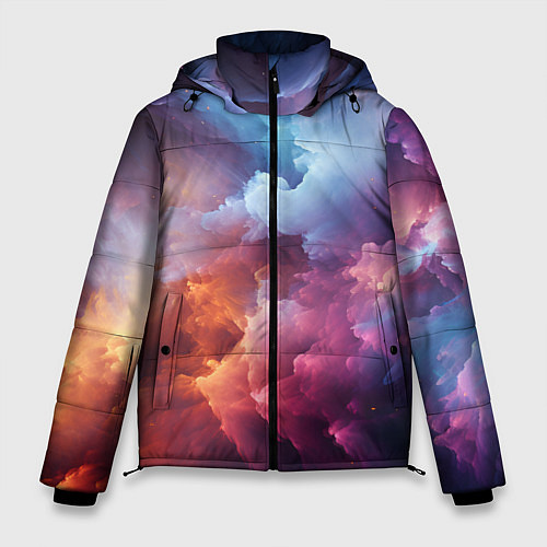 Мужская зимняя куртка Облачный космос / 3D-Черный – фото 1