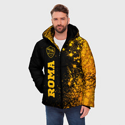 Куртка зимняя мужская Roma - gold gradient по-вертикали, цвет: 3D-черный — фото 2