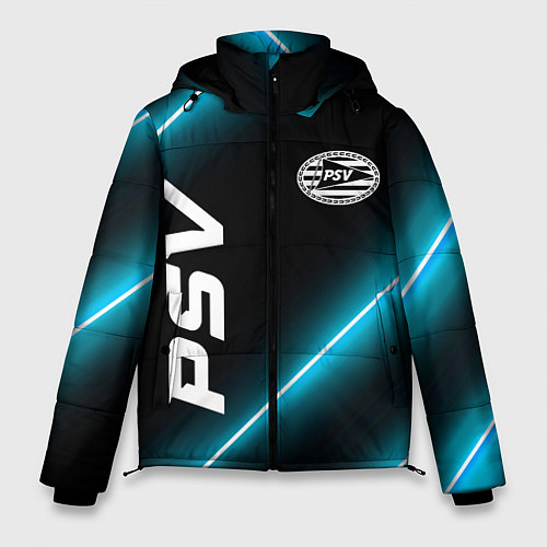 Мужская зимняя куртка PSV неоновые лампы / 3D-Черный – фото 1