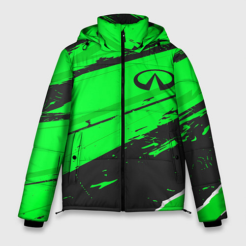 Мужская зимняя куртка Infiniti sport green / 3D-Черный – фото 1