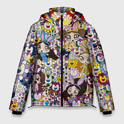 Куртка зимняя мужская Right now NewJeans and Takashi Murakami, цвет: 3D-черный