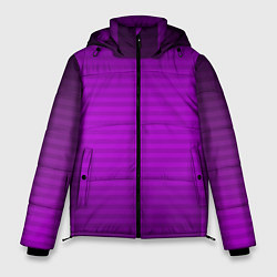 Куртка зимняя мужская Фиолетовый градиентный полосатый комбинированный у, цвет: 3D-красный