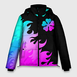 Куртка зимняя мужская Black Clover неоновый огонь, цвет: 3D-черный