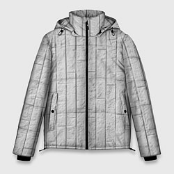 Куртка зимняя мужская Текстура серого камня, цвет: 3D-черный