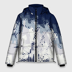 Куртка зимняя мужская Яркий абстрактный узор для спорта, цвет: 3D-светло-серый