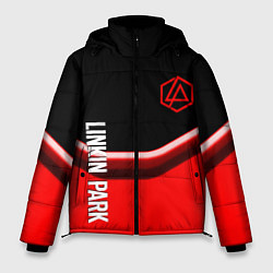 Куртка зимняя мужская Linkin park geometry line steel, цвет: 3D-черный