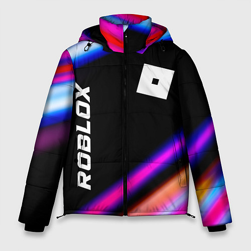 Мужская зимняя куртка Roblox speed game lights / 3D-Черный – фото 1