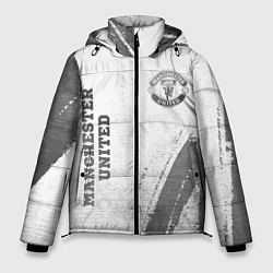 Мужская зимняя куртка Manchester United - white gradient вертикально