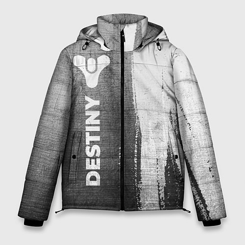 Мужская зимняя куртка Destiny - grey gradient по-вертикали / 3D-Черный – фото 1