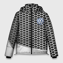 Куртка зимняя мужская Volkswagen metal motors, цвет: 3D-черный