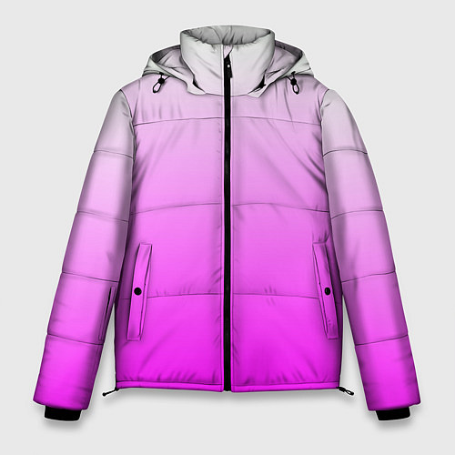 Мужская зимняя куртка Gradient color pink / 3D-Светло-серый – фото 1