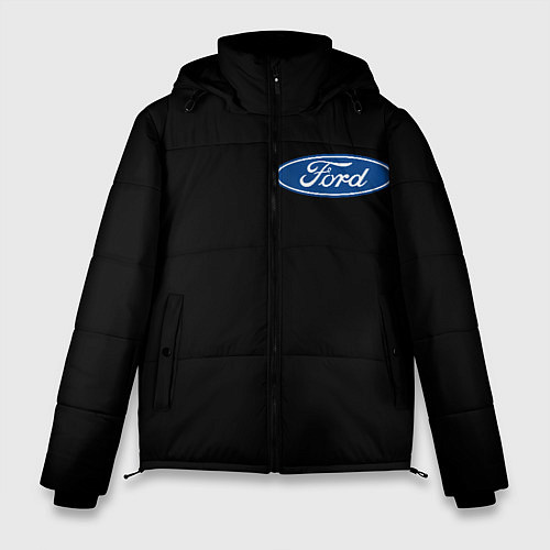 Мужская зимняя куртка FORD logo auto / 3D-Черный – фото 1