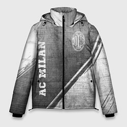 Мужская зимняя куртка AC Milan - grey gradient вертикально