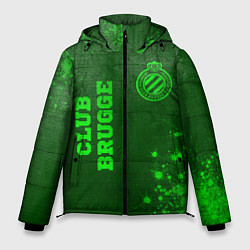 Мужская зимняя куртка Club Brugge - green gradient вертикально