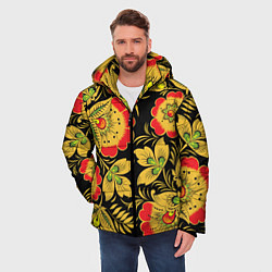 Куртка зимняя мужская Хохлома, цвет: 3D-черный — фото 2