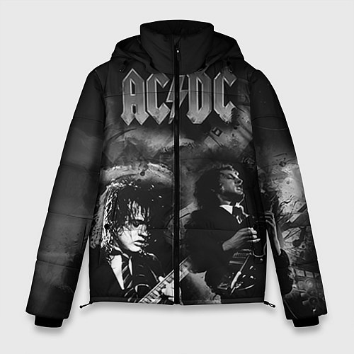 Мужская зимняя куртка AC/DC / 3D-Черный – фото 1