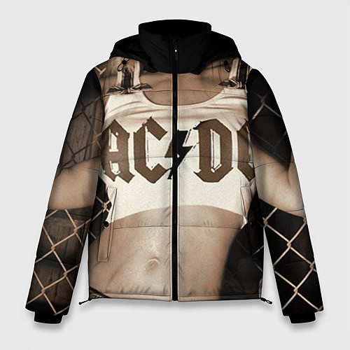 Мужская зимняя куртка AC/DC Girl / 3D-Черный – фото 1