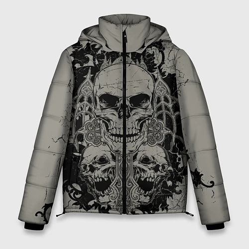 Мужская зимняя куртка Skulls / 3D-Черный – фото 1