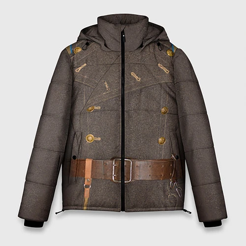 Мужская зимняя куртка Шинель / 3D-Светло-серый – фото 1