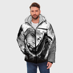 Куртка зимняя мужская Юрий Гагарин, цвет: 3D-светло-серый — фото 2
