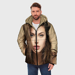Куртка зимняя мужская Анжелина Джоли, цвет: 3D-черный — фото 2