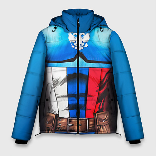 Мужская зимняя куртка Капитан Россия / 3D-Черный – фото 1