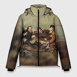 Куртка зимняя мужская Русские охотники, цвет: 3D-черный