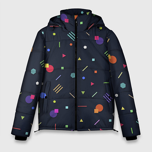 Мужская зимняя куртка Clublife Geometry / 3D-Черный – фото 1
