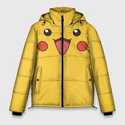 Куртка зимняя мужская Пикачу, цвет: 3D-красный