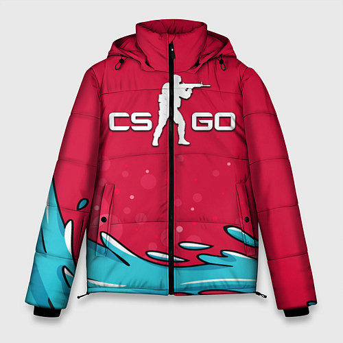 Мужская зимняя куртка CS:GO Water Elemental / 3D-Черный – фото 1