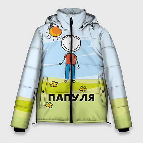 Мужская зимняя куртка Папуля / 3D-Черный – фото 1