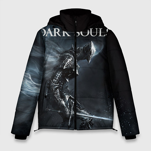 Мужская зимняя куртка Dark Souls / 3D-Черный – фото 1