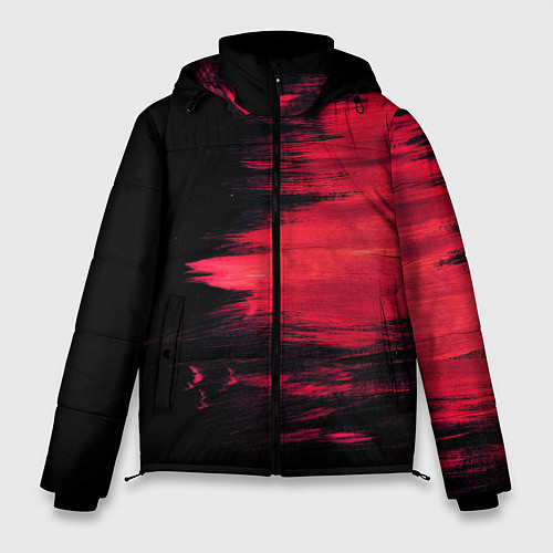 Мужская зимняя куртка Краска / 3D-Черный – фото 1